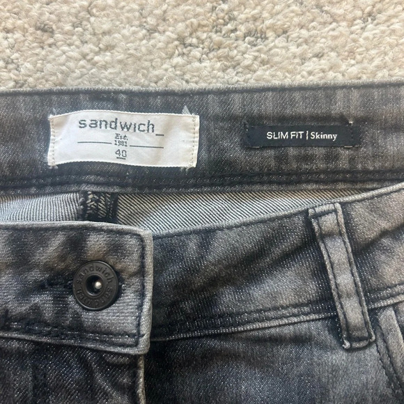 Sandwich  plus size 40 black jeans in excellent condition - Picture 5 of 9